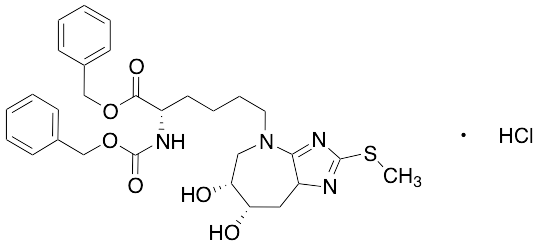 (alphaS,​6R,​7S)​-6,​7,​8,​8a-​Tetrahydro-​6,​7-​dihydroxy-​2-​(methylthio)​-​alpha-​[[(phenylmethoxy)​carbonyl]​amino]​-imidazo[4,​5-​b]​azepine-​4(5H)​-​hexanoic Acid Phenylmethyl Ester Hydrochloride