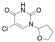 rac-1-(Tetrahydro-2-furyl)-5-chlorouracil