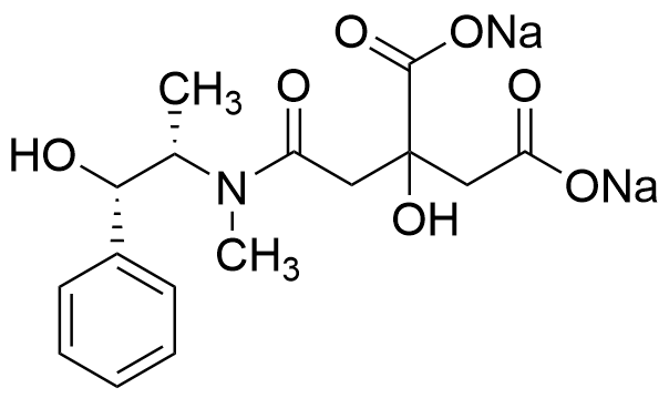 2-Hydroxy-2-(2-(((1S,2S)-1-hydroxy-1-phenylpropan-2-yl)(methyl)amino)-2-oxoethyl)succinic Acid Disodium