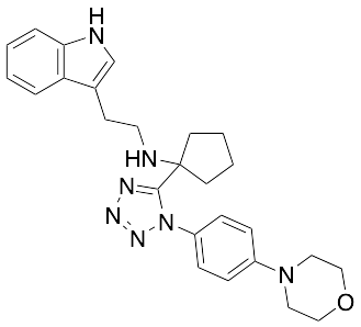 N-[1-[1-[4-(4-Morpholinyl)phenyl]-1H-tetrazol-5-yl]cyclopentyl]-1H-indole-3-ethanamine