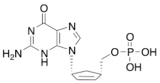 2-​Amino-​1,​9-​dihydro-​9-​[(1R,​4S)​-​4-​[(phosphonooxy)​methyl]​-​2-​cyclopenten-​1-​yl]​-6H-​purin-​6-​one