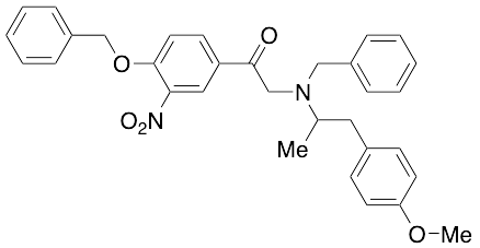 2-(Benzyl(1-(4-methoxyphenyl)propan-2-yl)amino)-1-(4-(benzyloxy)-3-nitrophenyl)ethanone