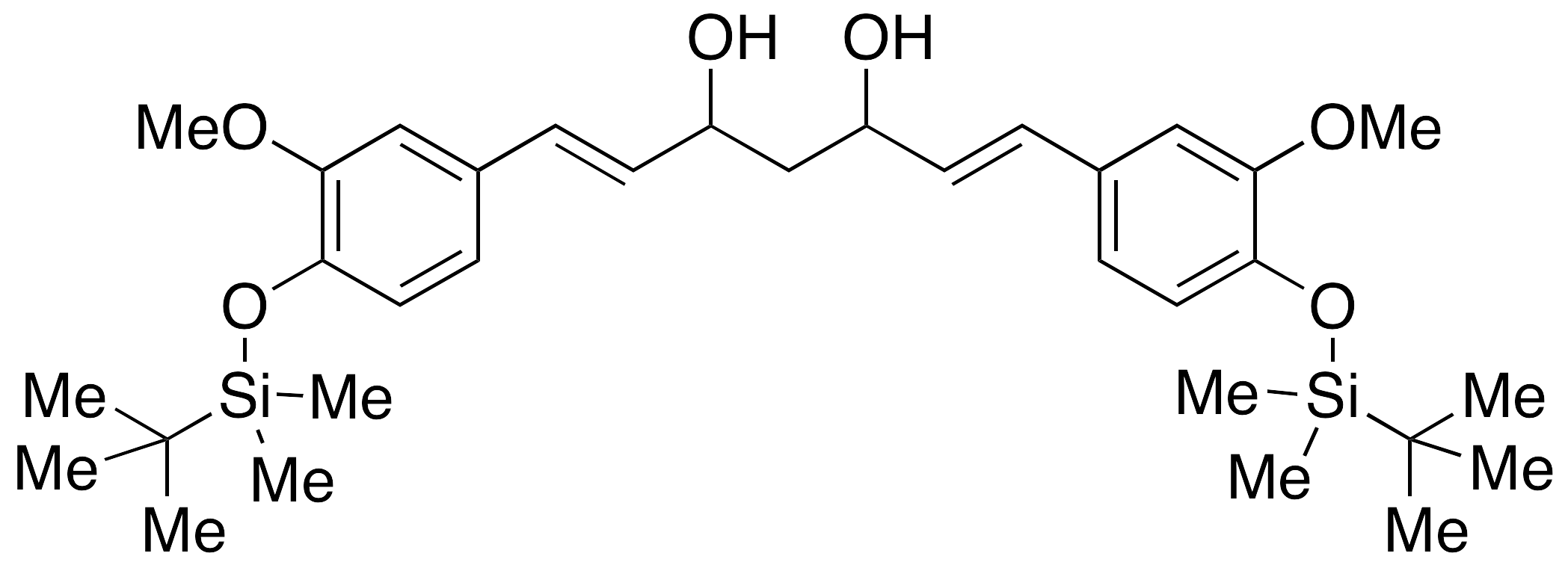 Di-(O-tert-Butyl-dimethylsilyl) 3,5-Dihydroxycurcumin