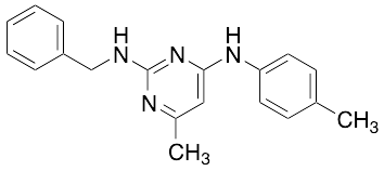 6-​methyl-​N4-​(4-​methylphenyl)​-​N2-​(phenylmethyl)​-2,​4-​Pyrimidinediamine