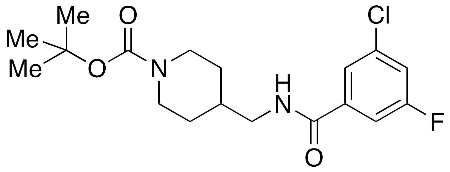 N-(tert-Butyloxycarbonyl-piperidin-4-yl)methyl-3-chloro-5-fluorobenzamide