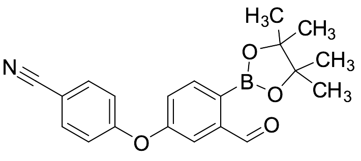 4-(3-Formyl-4-(4,4,5,5-tetramethyl-1,3,2-dioxaborolan-2-yl)phenoxy)benzonitrile