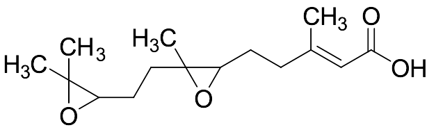 5-[3-[2-(3,3-Dimethyl-2-oxiranyl)ethyl]-3-methyl-2-oxiranyl]-3-methyl-2-pentenoic acid