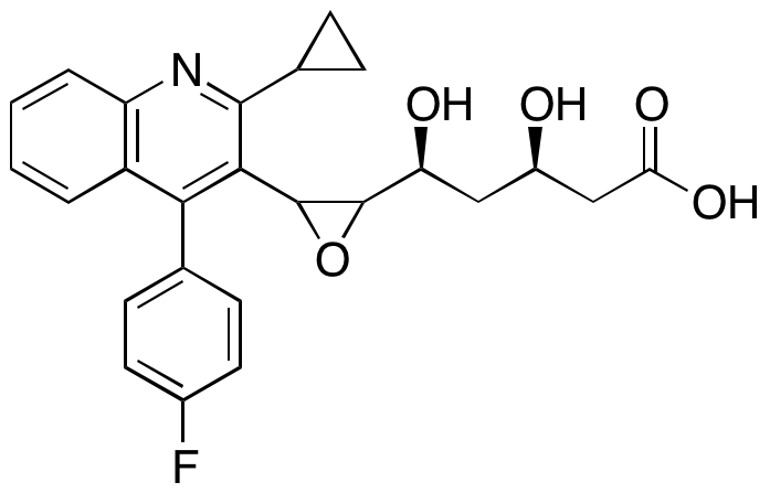 (3R,5S)-5-(3-(2-Cyclopropyl-4-(4-fluorophenyl)quinolin-3-yl)oxiran-2-yl)-3,5-dihydroxypentanoic Acid