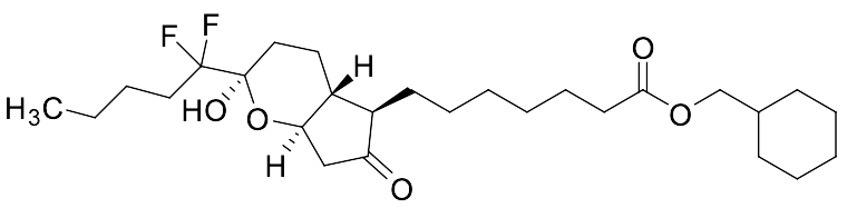 Cyclohexylmethyl 7-((2R,4aR,5R,7aR)-2-(1,1-Difluoropentyl)-2-hydroxy-6-oxooctahydrocyclopenta[b]pyran-5-yl)heptanoate