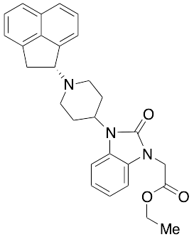 3-[1-[(1R)-1,2-Dihydro-1-acenaphthylenyl]-4-piperidinyl]-2,3-dihydro-2-oxo-1H-benzimidazole-1-acetic Acid Ethyl Ester