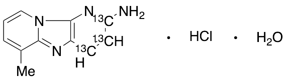 2-Amino-6-methyldipyrido[1,2-a:3',2'-d]imidazole-13C3 Hydrochloride Hydrate (>85%)