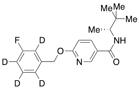 (R)-6-(3-Fluoro-benzyloxy)-N-(1,2,2-trimethyl-propyl)-nicotinamide-d4