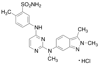 5-((2-((2,3-Dimethyl-2H-indazol-6-yl)(methyl)amino)pyrimidin-4-yl)amino)-2-methylbenzenesulfonamide Hydrochloride
