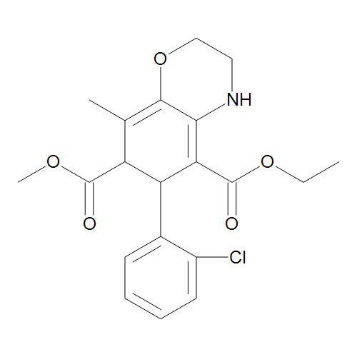 5-Ethyl 7-Methyl 6-(2-Chlorophenyl)-8-methyl-3,4,6,7-tetrahydro-2H-1,4-benzo[b][1,4]oxazine-5,7-dicarboxylate