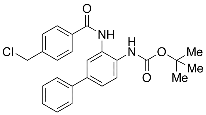 N-[3-[[4-(Chloromethyl)benzoyl]amino][1,1'-biphenyl]-4-yl]carbamic Acid tert-Butyl Ester