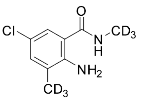 2-Amino-5-chloro-N,3-dimethylbenzamide-d6
