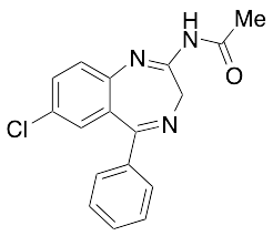 N-(7-Chloro-5-phenyl-3H-1,4-benzodiazepin-2-yl)acetamide