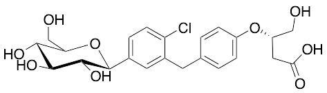(S)-3-(4-(2-Chloro-5-((2S,3R,4R,5S,6R)-3,4,5-trihydroxy-6-(hydroxymethyl)tetrahydro-2H-pyran-2-yl)benzyl)phenoxy)-4-hydroxybutanoic Acid