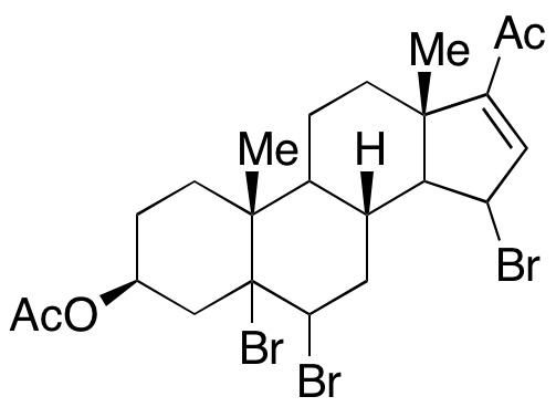 5,6-Tribromo-3Beta-hydroxy-16-pregnen-20-one Acetate