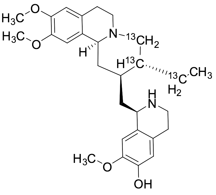 (R)-1-(((2S,3R,11bS)-3-(Ethyl-¹³C)-9,10-dimethoxy-1,3,4,6,7,11b-hexahydro-2H-pyrido[6,1-a]isoquinolin-2-yl-3,4-¹³C₂)methyl)-7-methoxy-1,2,3,4-tetrahydroisoquinolin-6-ol