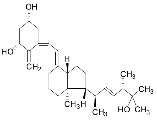 (1β,3β,5Z,7E,22E)-9,10-Secoergosta-5,7,10(19),22-tetraene-1,3,25-triol not 1α,25-Dihydroxy-3-epi-vitamin D2