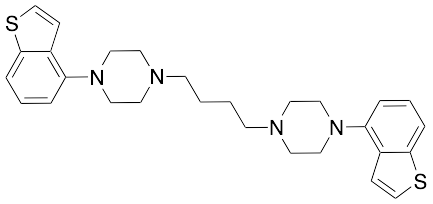1-(Benzothiophen-4-yl)-4-[4-[4-(benzothiophen-4-yl)piperazin-1-yl]butyl]piperazine