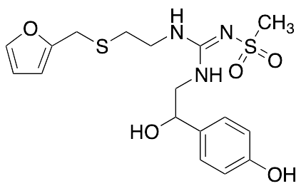 N-​[[[2-​[(2-​Furanylmethyl)​thio]​ethyl]​amino]​[[2-​hydroxy-​2-​(4-​hydroxyphenyl)​ethyl]​imino]​methyl]​-methanesulfonamide