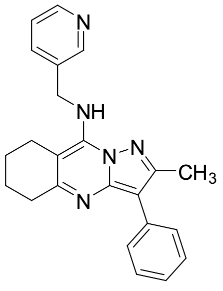 5,6,7,8-Tetrahydro-2-methyl-3-phenyl-N-(3-pyridinylmethyl)pyrazolo[5,1-b]quinazolin-9-amine