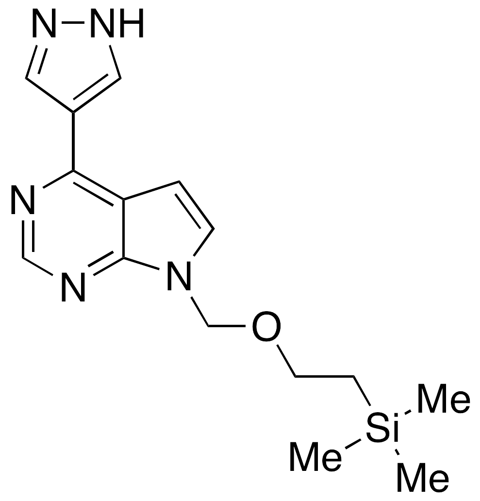 4-(1H-Pyrazol-4-yl)-7-[[2-(trimethylsilyl)ethoxy]methyl]-7H-pyrrolo[2,3-d]pyrimidine