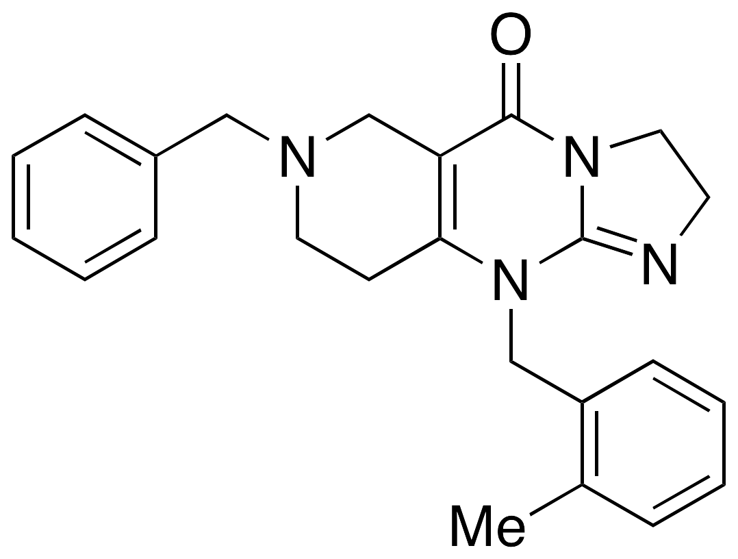 2,6,7,8,9,10-Hexahydro-10-[(2-methylphenyl)methyl]-7-(phenylmethyl)-imidazo[1,2-a]pyrido[4,3-d]pyrimidin-5(3H)-one