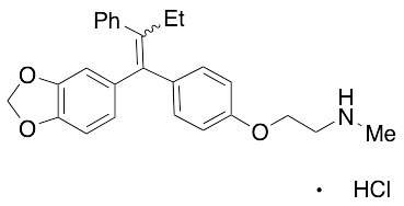 2-[4-[(1-(1,3-Benzodioxol-5-yl)-2-phenyl-1-buten-1-yl]phenoxy]-N,N-dimethylethanamine Hydrochloride (E/Z Mixture)