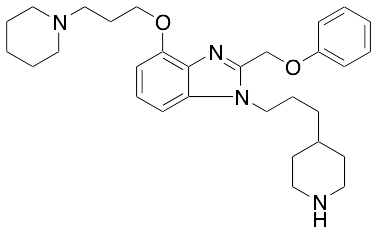 2-(Phenoxymethyl)-4-[3-(1-piperidinyl)propoxy]-1-[3-(4-piperidinyl)propyl]-1H-benzimidazole