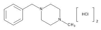 Methylbenzylpiperazine.2HCl, 1mg/ml in Acetonitrile/Water : 1/1 (as free base)