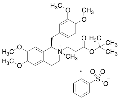 (1R,2S)-1-[(3,4-Dimethoxyphenyl)methyl]-2-[3-(1,1-dimethylethoxy)-3-oxopropyl]-1,2,3,4-tetrahydro-6,7-dimethoxy-2-methyl-isoquinolinium Benzenesulfonate (1:1)