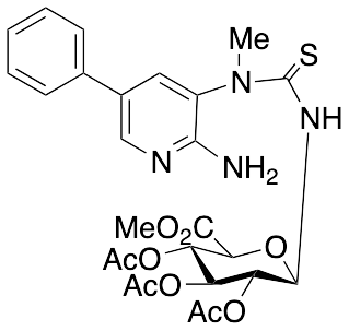 1-(2-amino-5-phenylpyridin-3-yl)-1-methylthiourea N-Beta-D-Glucuronide Methyl Ester Triacetate
