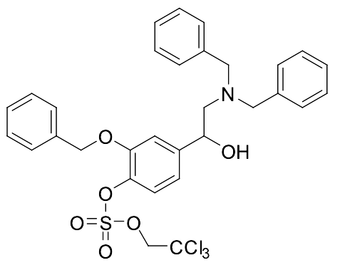2-(Benzyloxy)-4-(2-(dibenzylamino)-1-hydroxyethyl)phenyl (2,2,2-trichloroethyl) Sulfate