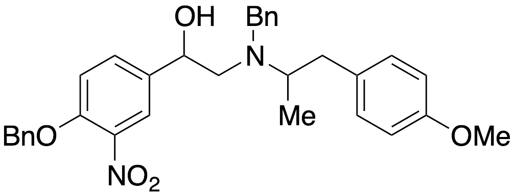 Alpha-[[[2-(4-Methoxyphenyl)-1-methylethyl](phenylmethyl)amino]methyl]-3-nitro-4-(phenylmethoxy)benzenemethanol