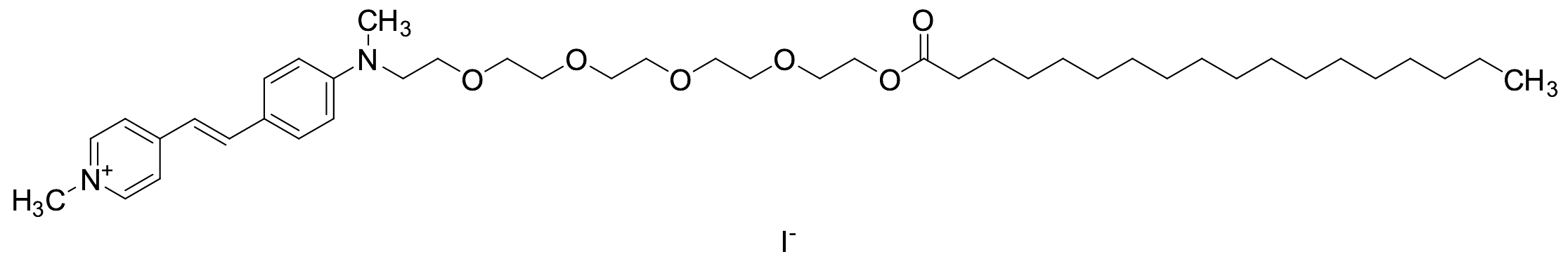 1-Methyl-4-[(1E)-2-[4-[methyl(16-oxo-3,6,9,12,15-pentaoxatritriacont-1-yl)amino]phenyl]ethenyl]-pyridinium Iodide Salt