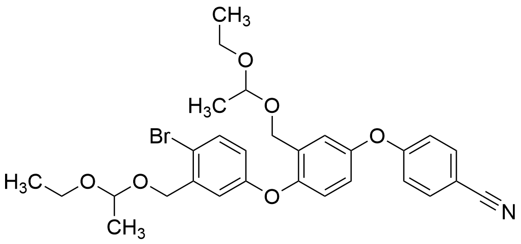 4-(4-(4-bromo-3-((1-Ethoxyethoxy)methyl)phenoxy)-3-((1-ethoxyethoxy)methyl)phenoxy)benzonitrile