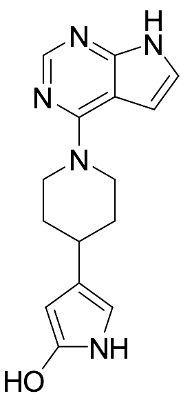 4-(1-(7H-Pyrrolo[2,3-d]pyrimidin-4-yl)piperidin-4-yl)-1H-pyrrol-2-ol