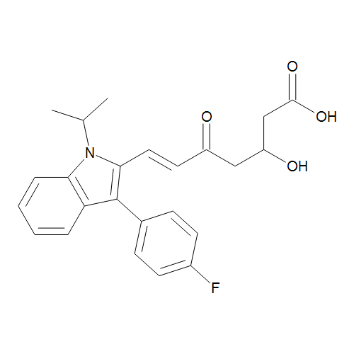 (6E)-7-[3-(4-Fluorophenyl)-1-(1-methylethyl)-1H-indol-2-yl]-3-hydroxy-5-oxohept-6-enoic Acid (5-Ketofluvastatin) (MM0676.01-0025)