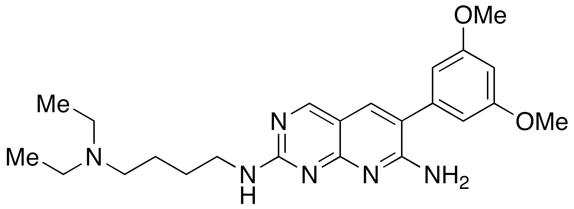 N2-[4-(Diethylamino)butyl]-6-(3,5-dimethoxyphenyl)-pyrido[2,3-d]pyrimidine-2,7-diamine