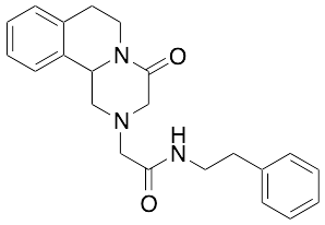 2-(4-Oxo-3,4,6,7-tetrahydro-1H-pyrazino[2,1-a]isoquinolin-2(11bH)-yl)-N-phenethylacetamide