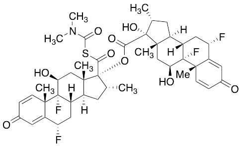 21-N-Dimethylcarbamic Thioanhydride Fluticasone Dimer Impurity