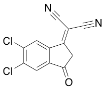 2-(5,6-Dichloro-2,3-dihydro-3-oxo-1H-inden-1-ylidene)propanedinitrile