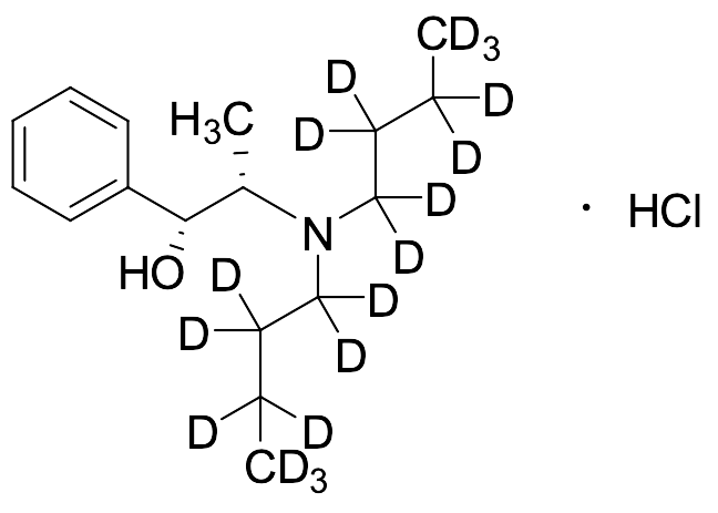 (1R,2S)-2-(Dibutylamino)-1-phenylpropan-1-ol-D₁₈ Hydrochloride