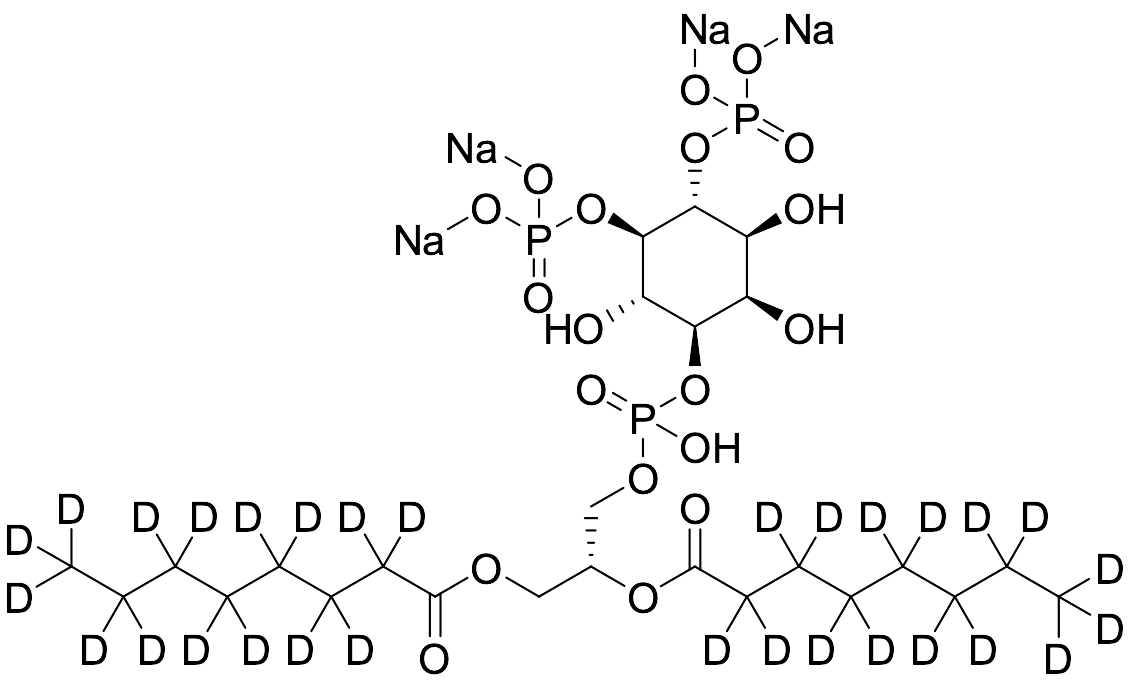 Sodium (1R,2R,3S,4R,5R,6S)-4-((((R)-2,3-Bis((octanoyl-d15)oxy)propoxy)(hydroxy)phosphoryl)oxy)-3,5,6-trihydroxycyclohexane-1,2-diyl Bis(phosphate)