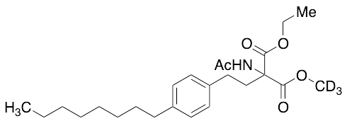 1-Ethyl 3-methyl 2-acetamido-2-(4-octylphenethyl)malonate-d3