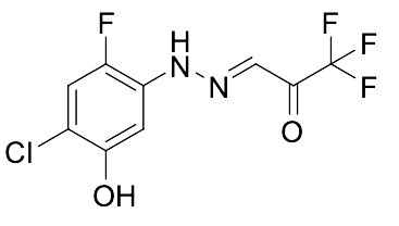 3,3,3-Trifluoro-2-oxopropanal 1-[2-(4-Chloro-2-fluoro-5-hydroxyphenyl)hydrazone]