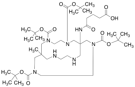5-Oxo-5-((3,6,10,13-tetrakis(tert-butoxycarbonyl)-8-methyl-3,6,10,13,16,19-hexaazabicyclo[6.6.6]icosan-1-yl)amino)pentanoic Acid